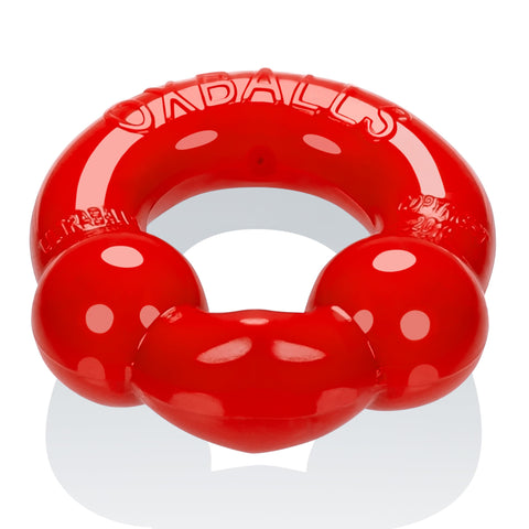 Ultraballs 2 Pack Cockring Steel and Red COCK RING Set