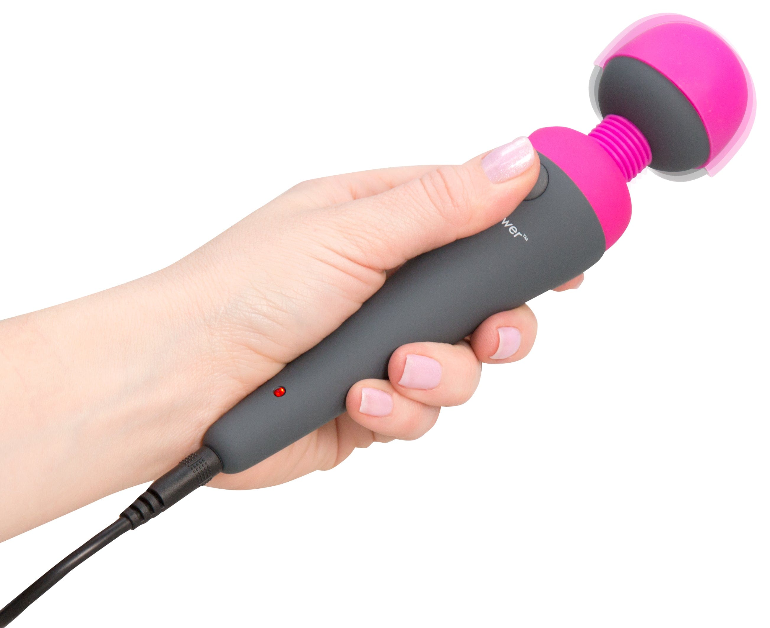 PalmPower Massage Wand Pink – Powerful Vibrations Handheld Massager > Sex Toys > Massage Wands
