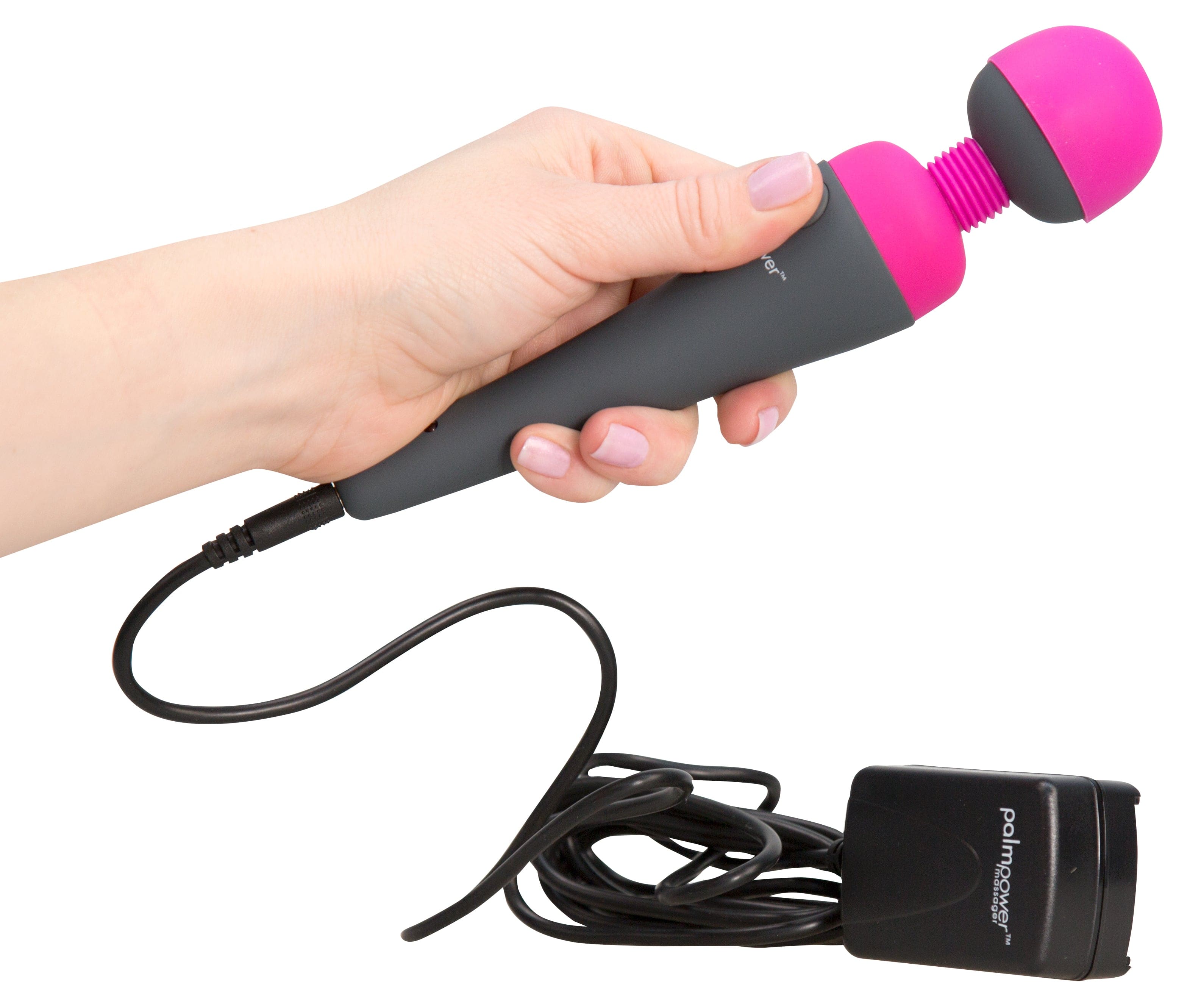 PalmPower Massage Wand Pink – Powerful Vibrations Handheld Massager > Sex Toys > Massage Wands