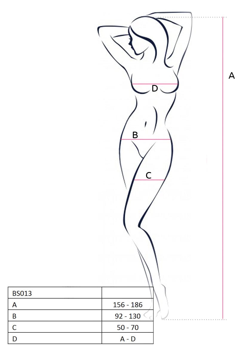 Bodystocking BS013 Black - Alluring Fishnet Design Bodystocking