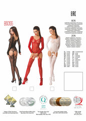 Bodystocking White Size Small for Alluring Elegance Bodystocking