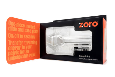 Zoro Knight 6 Inch Clear Strap-On Adult Toy STRAP-ONS