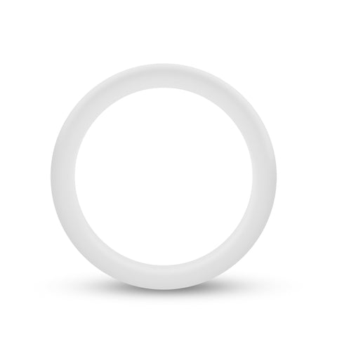 Performance Silicone Glo Cock Ring 1.5in White Glow for Comfort COCK RINGS