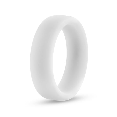 Performance Silicone Glo Cock Ring 1.5in White Glow for Comfort COCK RINGS