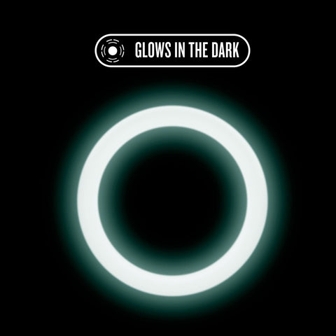 Performance Silicone Glo Cock Ring 1.5in White Glow for Comfort COCK RINGS