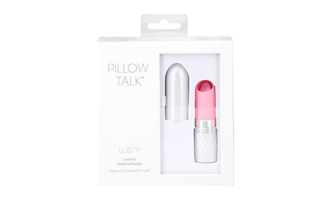 Pillow Talk Lusty Flickering Massager Pink Clitoral Vibrator Vibrators