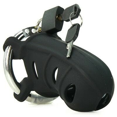 C Ringz Hardcore Silicone Cock Blocker Chastity Cage Cockrings