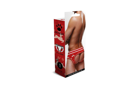 Prowler Reindeer Open Back Brief for Festive Fun Open Back Underwear