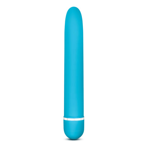 Rose Luxuriate Blue 7 Inch Vibrator with Satin Finish VIBRATORS