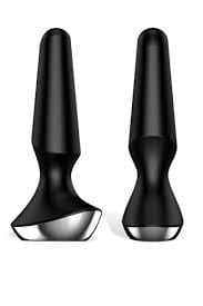 Satisfyer Plug-ilicious 2 Black Anal Vibrator Butt Plugs - Vibrating