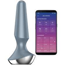 Satisfyer Plug-ilicious 2 Ice Blue - Vibrating Plug Blue Butt Plugs - Vibrating