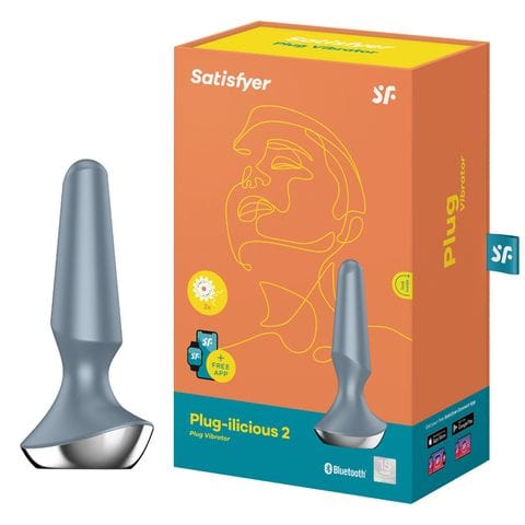 Satisfyer Plug-ilicious 2 Ice Blue - Vibrating Plug Butt Plugs - Vibrating