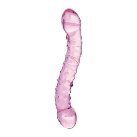 Sexus Glass Dildo Pink 19.5cm Elegant Adult Toy DONGS Glass