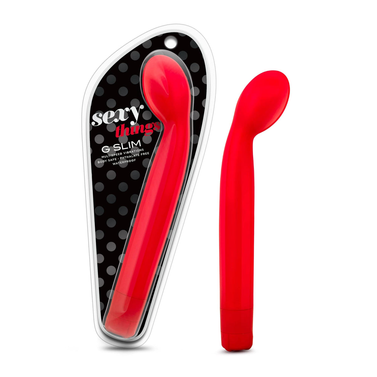 Sexy Things G Slim Red G Spot Stimulator 7 Inches Red Vibrators