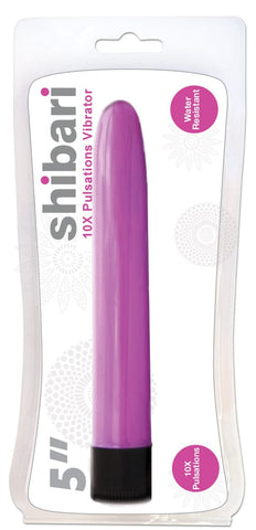 Shibari 10X Pulsations Vibrator 5in Pink for Intense Pleasure Vibrators