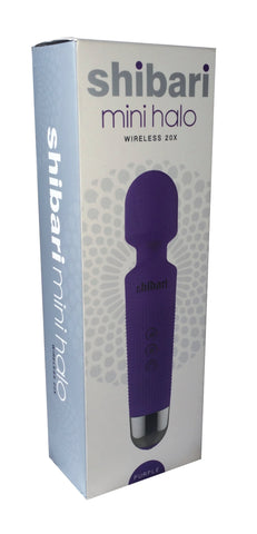 Shibari Mini Halo Wireless 20X Purple Compact Massager Electric Massager