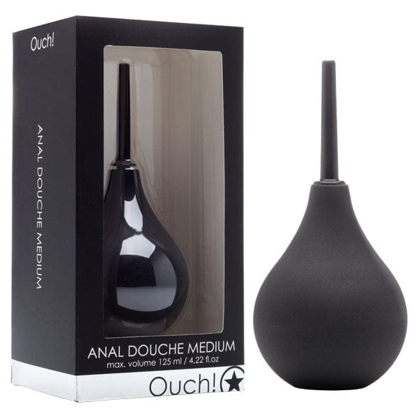 Ouch Anal Douche Medium 125 Milliliters Black Douches