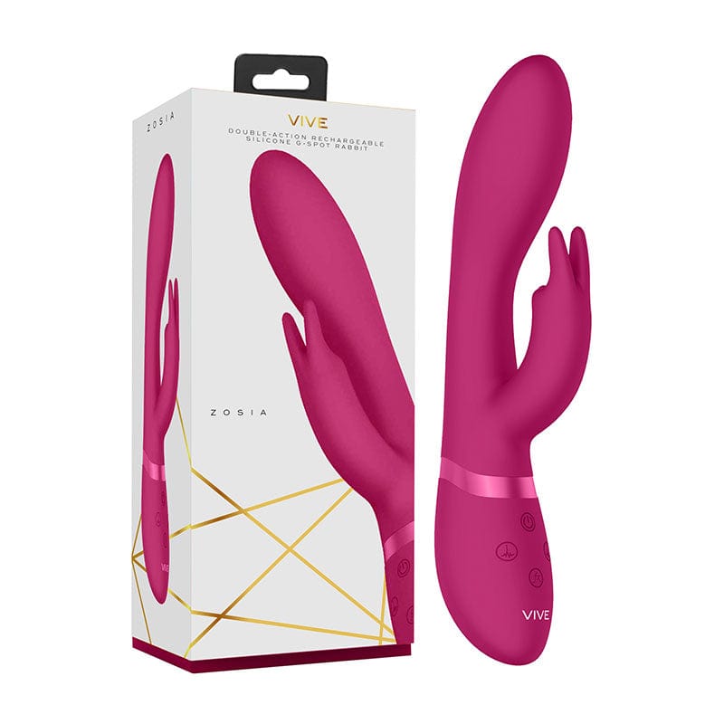 Vive Zosia 21.3 Centimeter USB Rechargeable Rabbit Vibrator Pink VIBRATORS-RABBIT