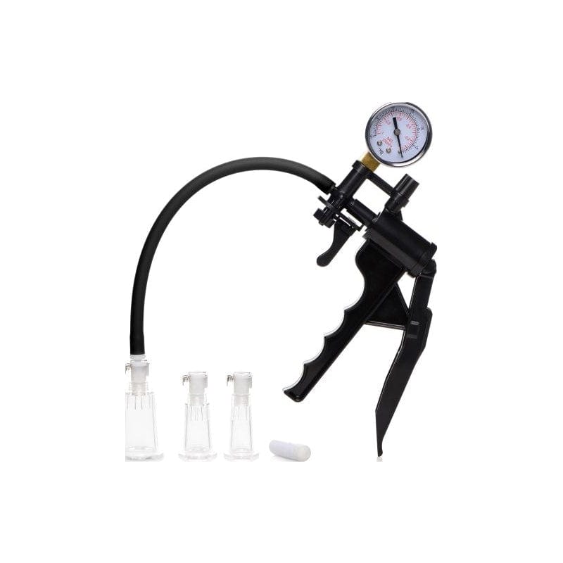 Clitoral Pumping System Clear with Small Medium Large Cylinders Pumps Female