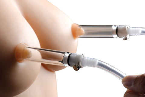 Nipple Pumping System with Dual Cylinders 2.75 Inches Nipple Suckers