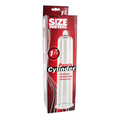 Penis Pumping Cylinder 1.75 Inch for Size and Performance Enhancement Clear PUMPS