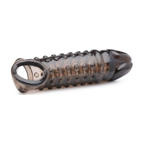 Penis Enhancer Sleeve 1.5in Smoke for Extra Length and Girth SLEEVES