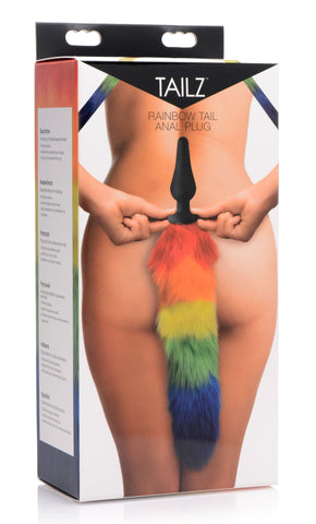 Rainbow Tail Silicone Butt Plug for Playful Intimate Experiences Tails