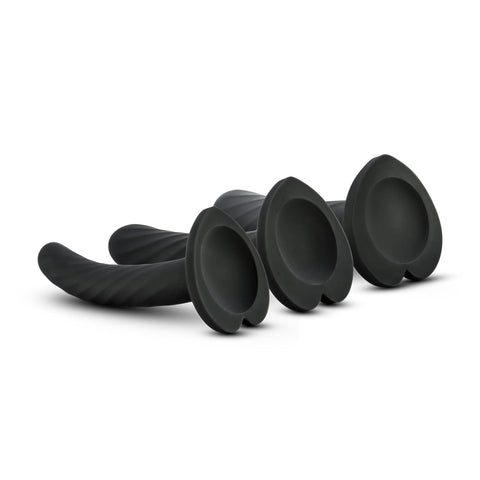 Temptasia Twist Kit Set of Three Unique Swirling Dildos for Enhanced Playtime Dongs Neutral