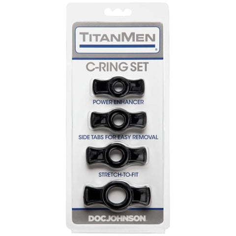 Cock Ring Set Black - Four Sizes for Ultimate Pleasure COCK RING Set