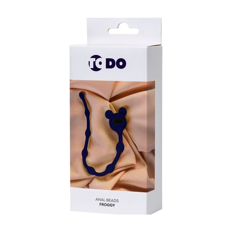 ToDo Froggy Anal Chain Navy Blue Beads